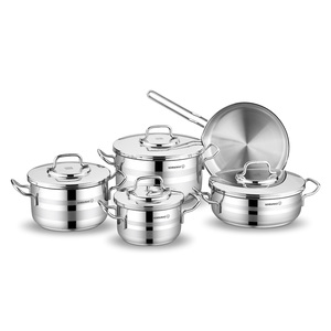 Korkmaz Stainless Steel Cookware Set Astra2 9PcS KA2050