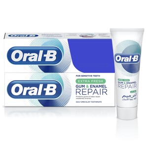 Oral B Gum & Enamel Repair Extra Fresh Toothpaste Value Pack 2 x 75 ml