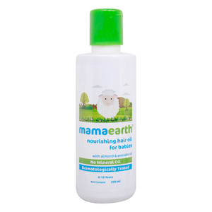 Mamaearth Nourishing Hair Oil for Babies with Almond and Avocado 200 ml