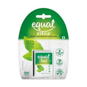 Equal Stevia Zero Calorie Sweetener 100pcs 10 g