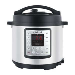 Nutricook Smart Pot Eko 9 in 1 Electric Pressure Cooker, 6 L, 1000 W, 14 Smart Programs, Stainless Steel, NC-SPEK6