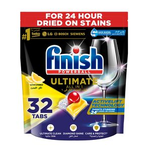 Finish Dishwashing Quantum Powerball Lemon 32 pcs 400 g