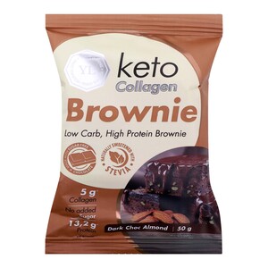 Youthful Living Keto Collagen Brownie Dark Choc Almond 50 g