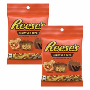 Reese's Miniature Peanut Butter Cups with Milk Chocolate 2 x 131 g