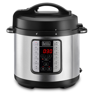 Black+Decker Multi Cooker, 6 L, 12 Smart Programs With 1000 W  Built-In 9 Safety Mechanisms, Aluminium, PCP1000B5