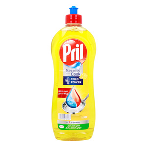 Pril Secrets Cold Power Lemon Dishwashing Liquid 650 ml