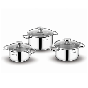 Korkmaz Aqua Jr. Cookware Set, 6 pcs, Silver, A1967