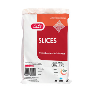 LuLu Frozen Boneless Buffalo Meat Slices 900 g