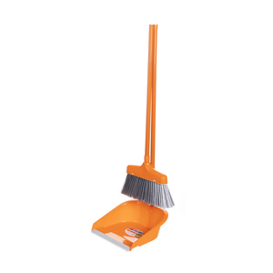 Smart Klean Long Broom with Dustpan Set 8045-L  2pcs Assorted Colors