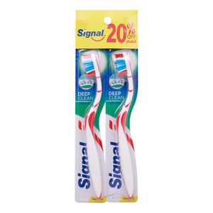 Signal Deep Clean Toothbrush Medium 2 pcs