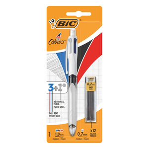 Bic 4 Colour Multi-Function + LeadBallpoint Pen Pencil 3118