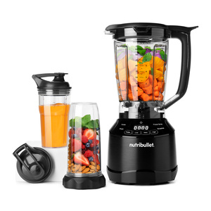 NutriBullet Smart Touch Blender + Combo, 1.9 L, 1500 W, 8 Accessories, Black, NBT-0815