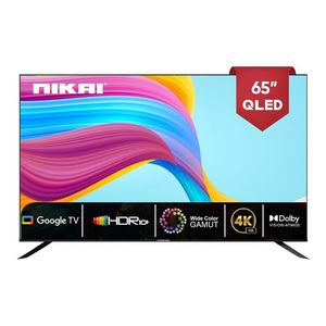 Nikai 65 inches 4K UHD Smart QLED TV, Black, NPROG65QLED