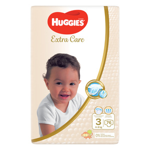 Huggies Diaper Extra Care Size 3 4-9 kg Value Pack 76 pcs