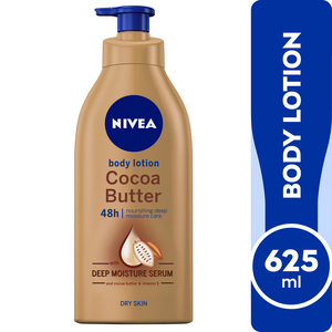 Nivea Body Lotion Cocoa Butter Vitamin E Dry Skin 625 ml