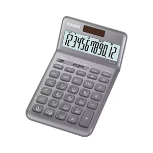 Casio Compact Desk Type 12 Digit Calculator, Grey, JW-200SC-GY