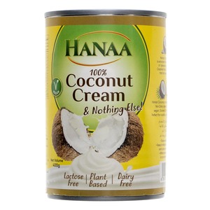 Hanaa 100% Coconut Cream 400 g