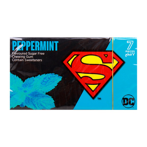 Superman Sugar Free Bubble Gum Peppermint 14.5 g