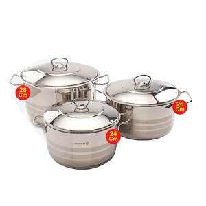 Korkmaz Astra Stainless Steel Cookware Set 6Pc A1887