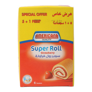 Americana Super Roll Strawberry 60 g 5 + 1