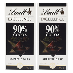 Lindt Excellence Dark Chocolate Assorted Value Pack 2 x 100 g