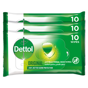 Dettol Original Skin Wipes 10pcs 2 + 1