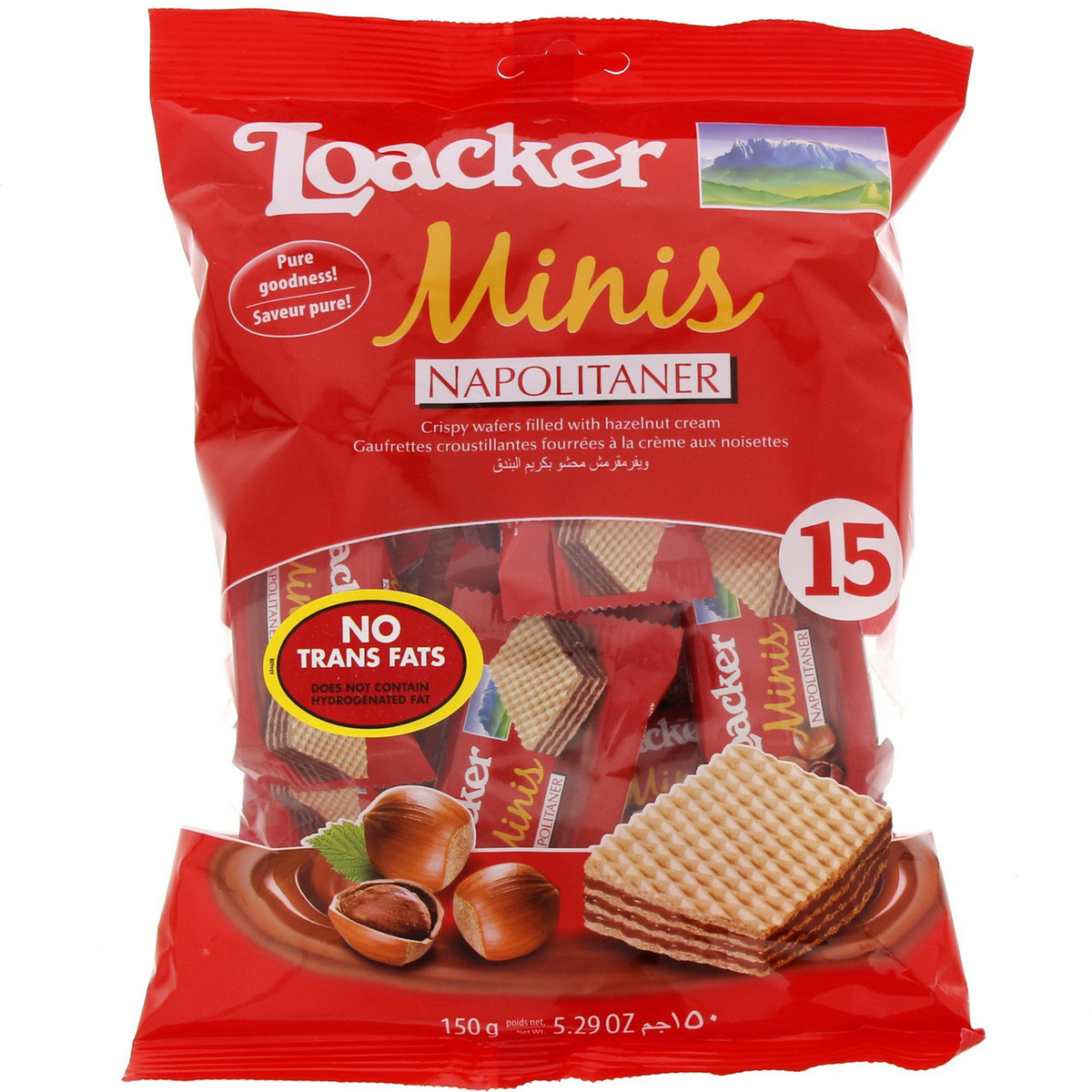 Buy Loacker Minis Napolitaner 10g X 15pcs 150g Online Lulu Hypermarket Qatar