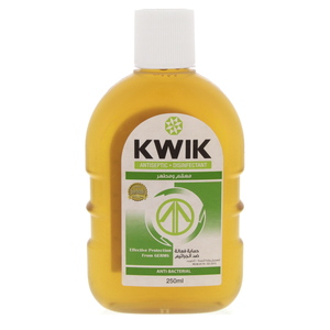 Kwik Antiseptic Disinfectant Anti Bacterial Liquid 250 ml