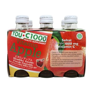 You C1000 Apple 6 X 140ml Vitamin Drinks Lulu Indonesia