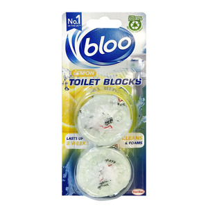 Bloo Toilet Blocks Clear Water 2 x 38 g