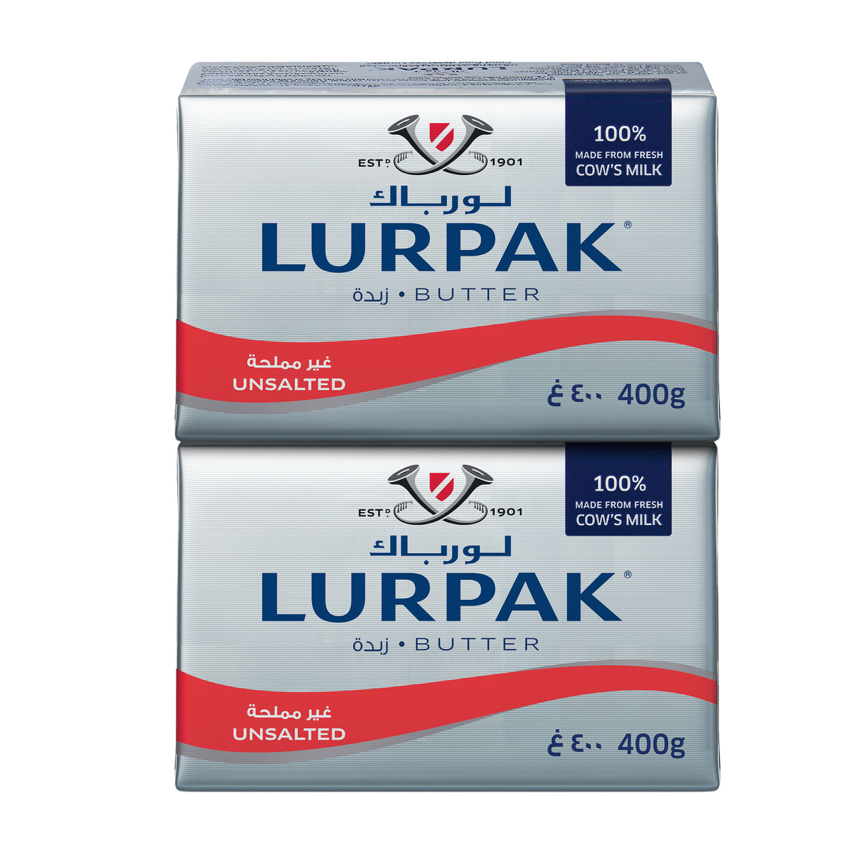 Lurpak Butter Block Unsalted 2 X 400g Butter Lulu Uae