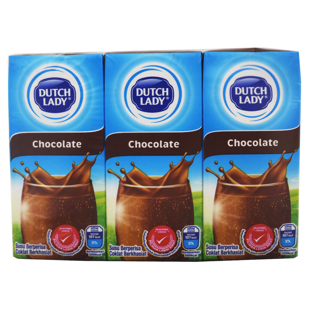 Buy Dutch Lady Uht Milk Chocolate 6 X 200ml Online Lulu Hypermarket Malaysia