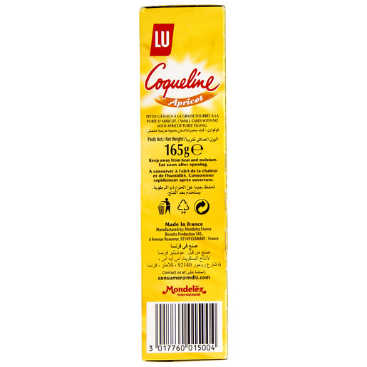 Buy Lu Coqueline Apricot 165g Online - Lulu Hypermarket KSA