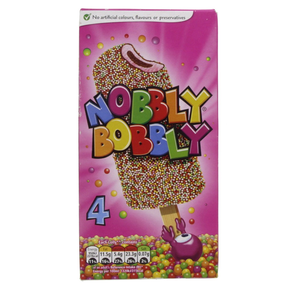 Buy Nestle Kids Nobbly Bobbly Ice Cream Bar 70ml X 4 Pieces Online Lulu Hypermarket Oman