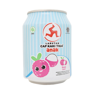 Cap Kaki Tiga Anak Rasa Leci 250ml