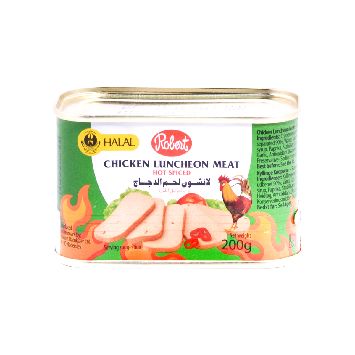 Robert Chicken Luncheon Meat Hot Spiced 200 g