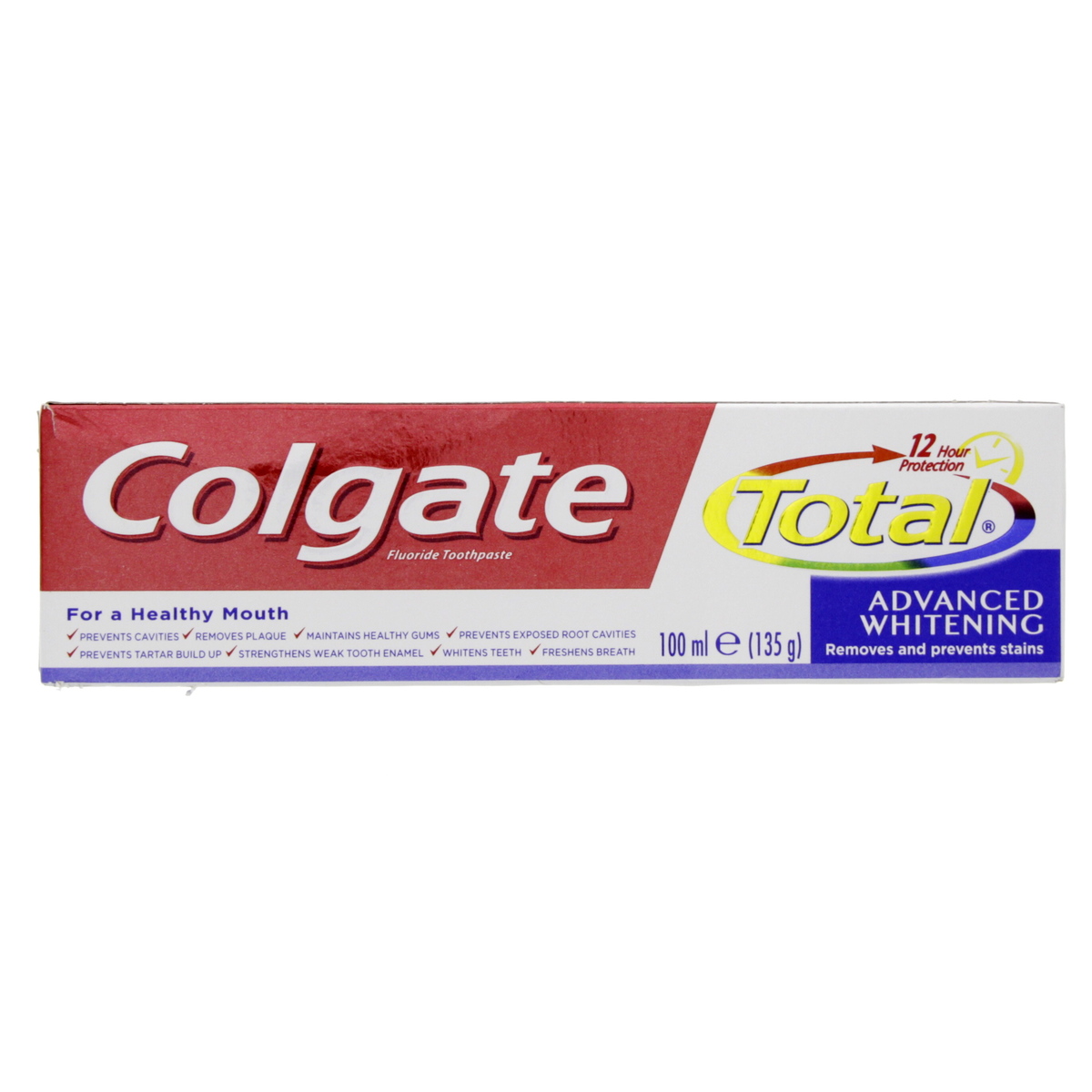 سعر Colgate Fluoride Toothpaste Advanced Whitening 100ml فى مصر لولو