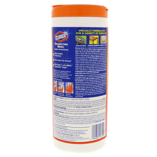 Buy Clorox Disinfecting Wipes Orange Fusion 35 Wet Wipes Online Lulu Hypermarket Uae