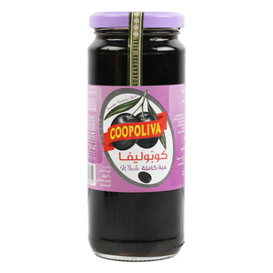 Coopoliva Spanish Whole Black Olives 345 g