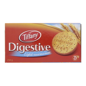 Tiffany Digestive Light Natural Wheat Biscuits 250 g