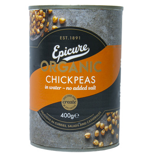 Epicure Organic Chick Peas 400 g