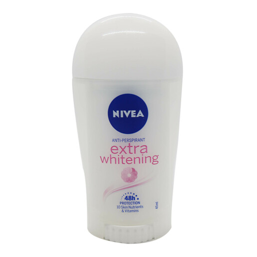 Buy Nivea Female Deodorant Extra White Stick 40ml Online - Lulu ...
