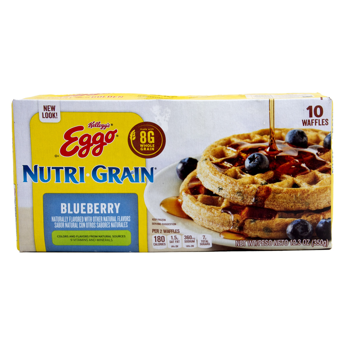 Kellogg S Eggo Nutri Grain Blueberry Waffles 350g Frozen Pastry Lulu Ksa