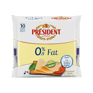 President 0.9% Fat Sliced Cheese 200 g