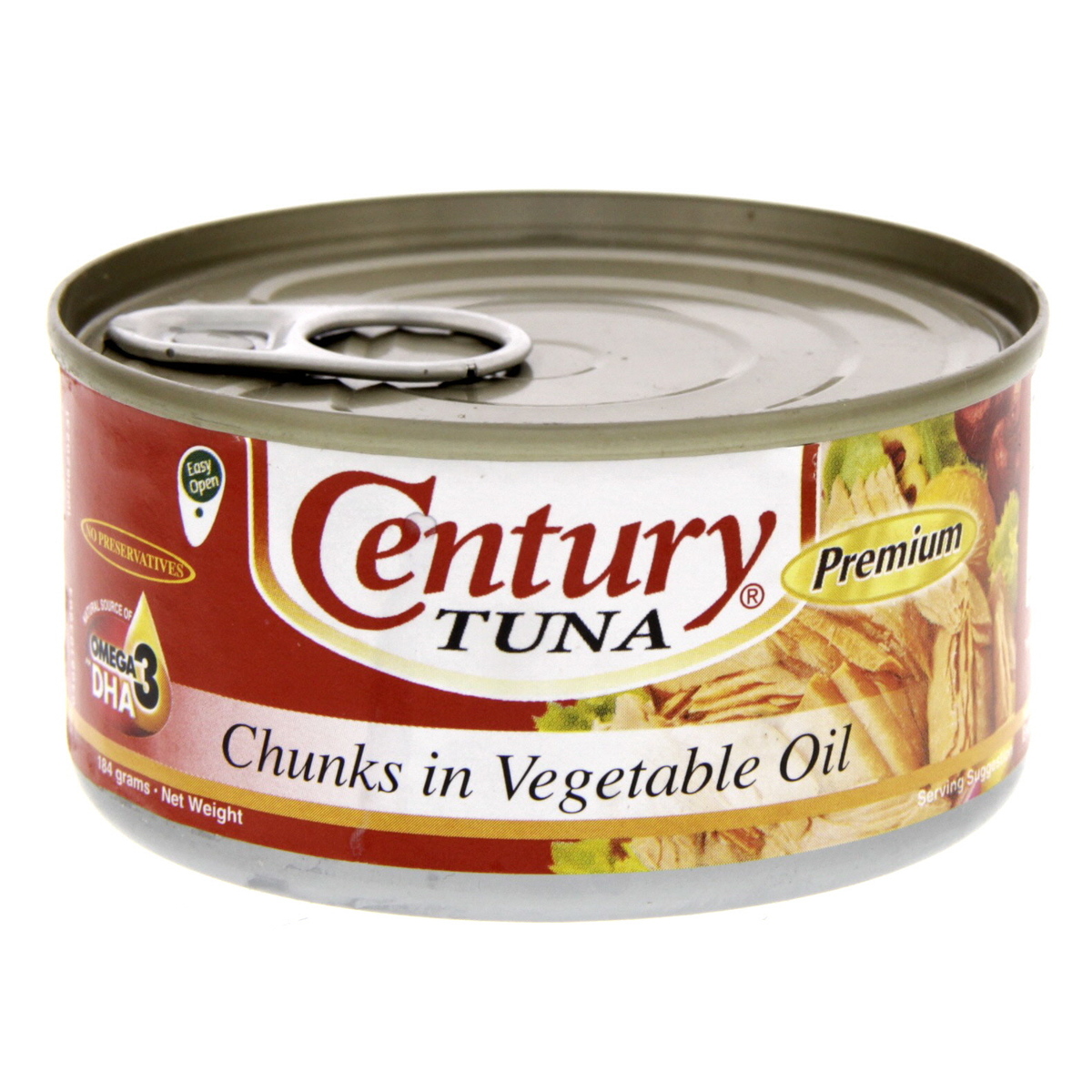 Century Tuna Chunks In Vegetable Oil 184g | Filipino | Lulu Qatar