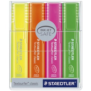 Staedtler Textsurfer Classic Highlighter 364PWP4 4Piece