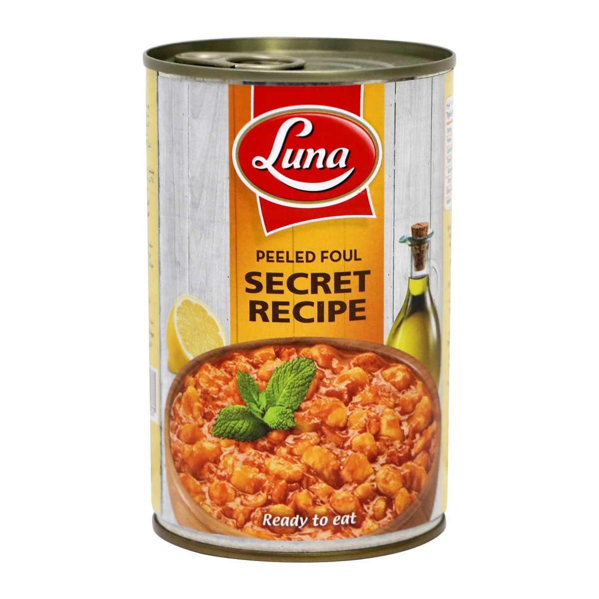 Luna Secret Recipe Peeled Foul 450g Canned Foul Beans Lulu Ksa