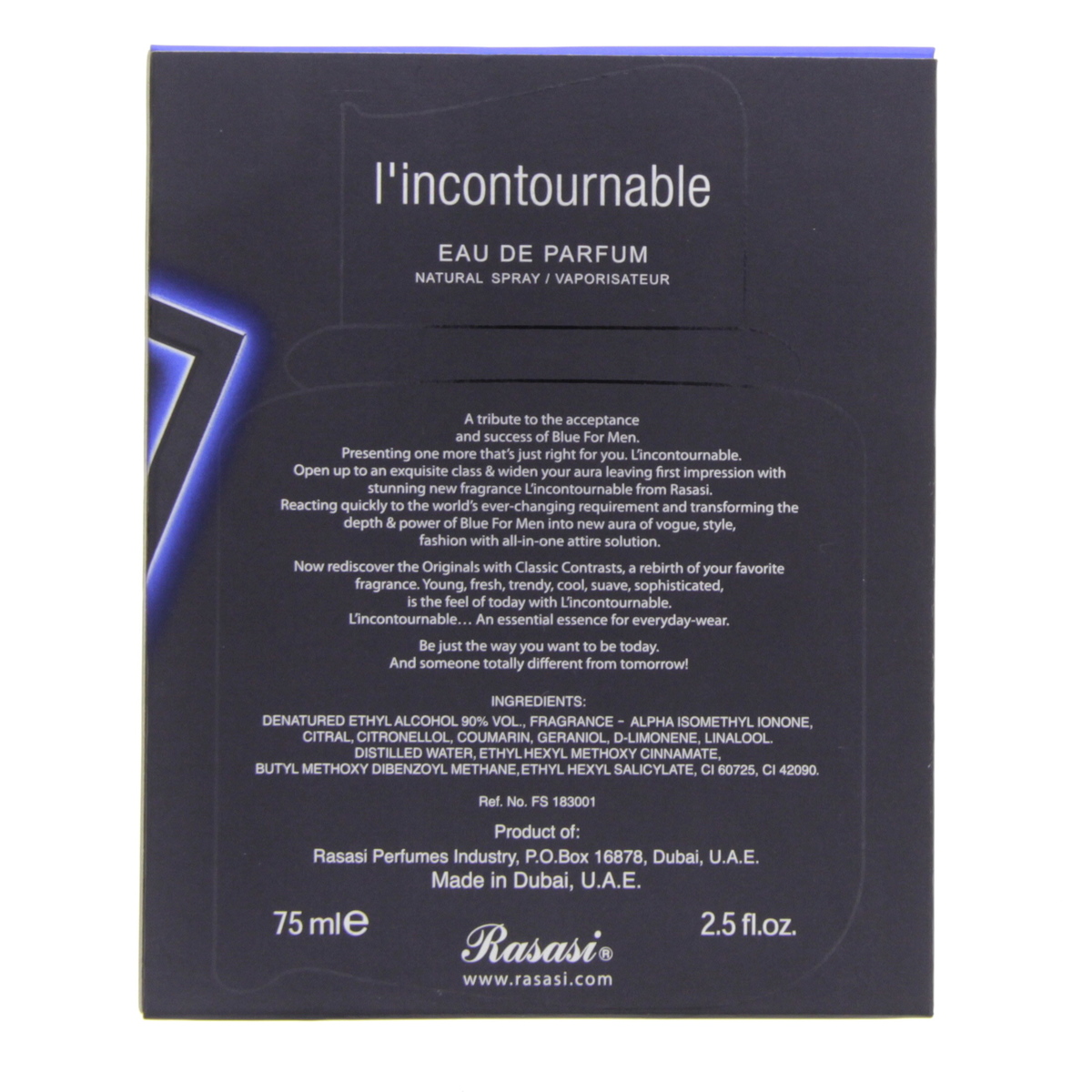 Rasasi Blue For Men I'incontournable 75 ml