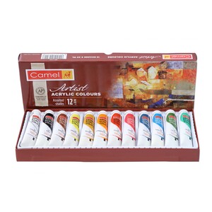 Camel Artist Acrylic Colours Set 20mlx12 Shades