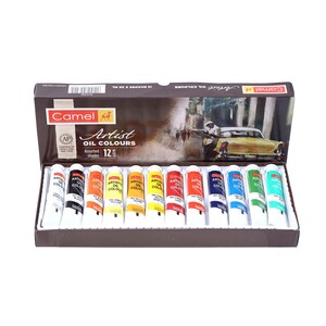 Camel Artist Oil Colour Tube 20mlx12 Shades